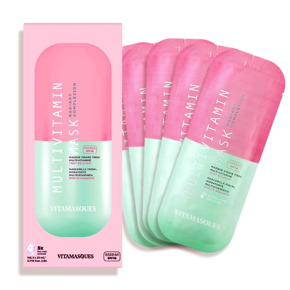 VITAMASQUES 5-PACK OF MULTIVITAMIN MASKS. New
